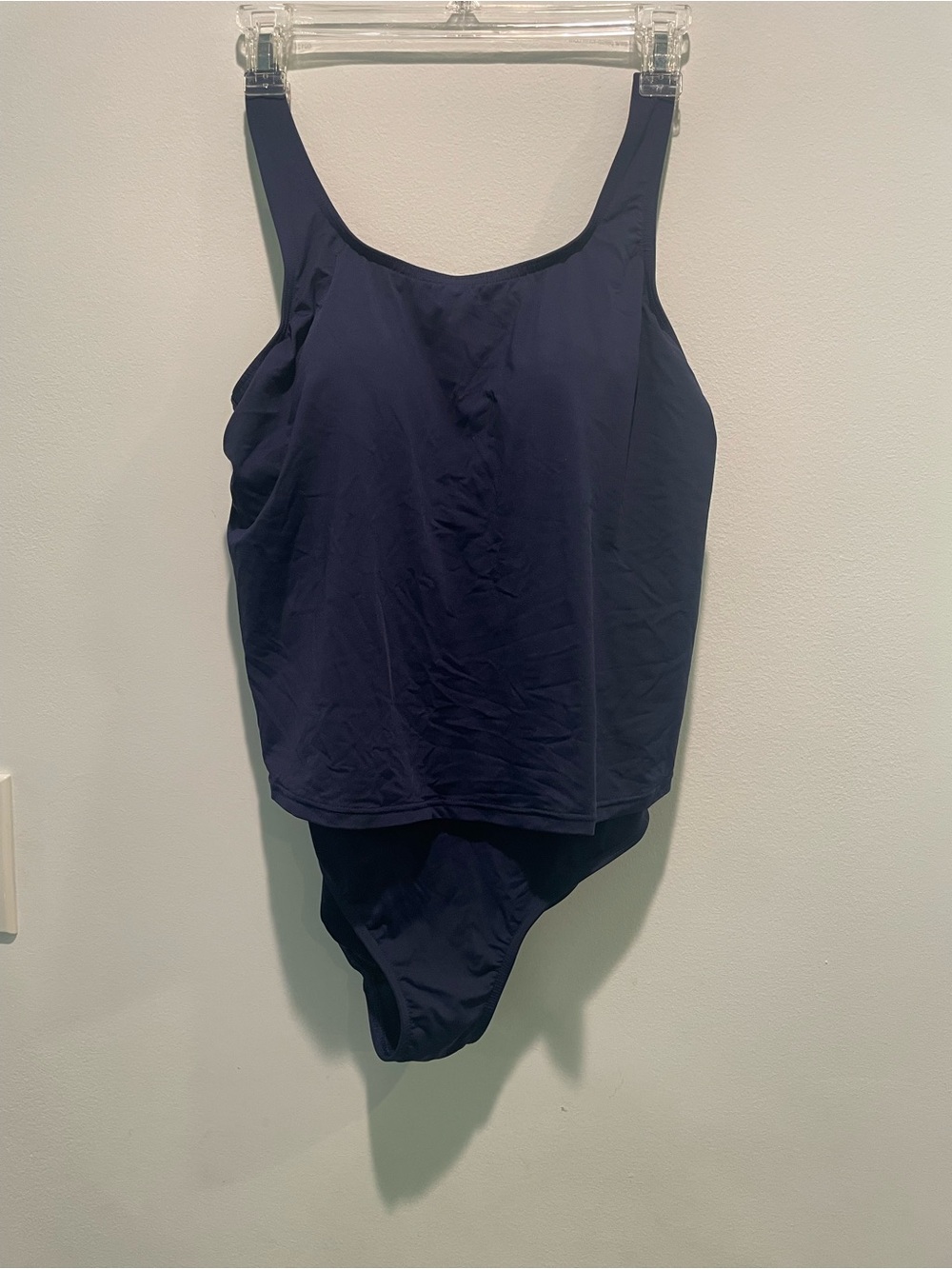 Lands End Fauxkini One Piece Bathing Suit.  Size 10